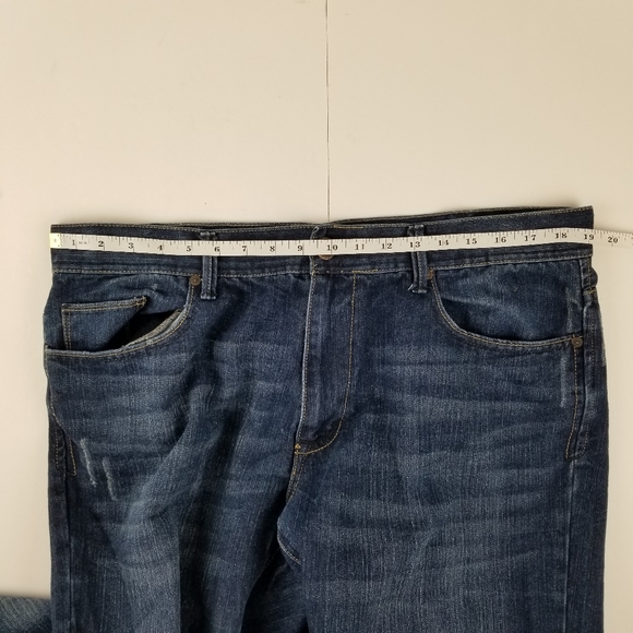 DKNY Bleecker Straight dark wash mens jeans 38x30 - Picture 6 of 8